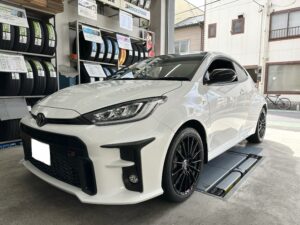 「トヨタ」GRヤリス×「NANKANG」CR-S　タイヤ交換
