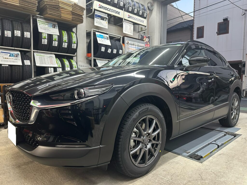 「MAZDA」CX-30×スタッドレスセット「VRX3×VELVACHARGE」　履き替え