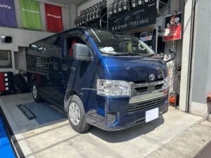 【タイヤ交換】ハイエース×ブリヂストン「V600」