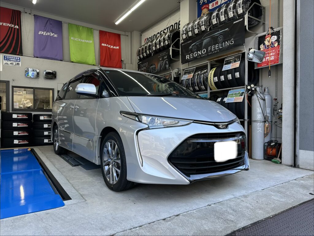 【タイヤ交換】エスティマ×ブリヂストン「REGNO GR-XⅢtypeRV」