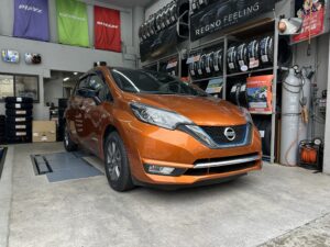【日産ノート】スタッドレスからノーマルタイヤへ履き替え時に新品交換！春のタイヤ点検は重要なんです！墨田区のタイヤ交換ならお任せください！