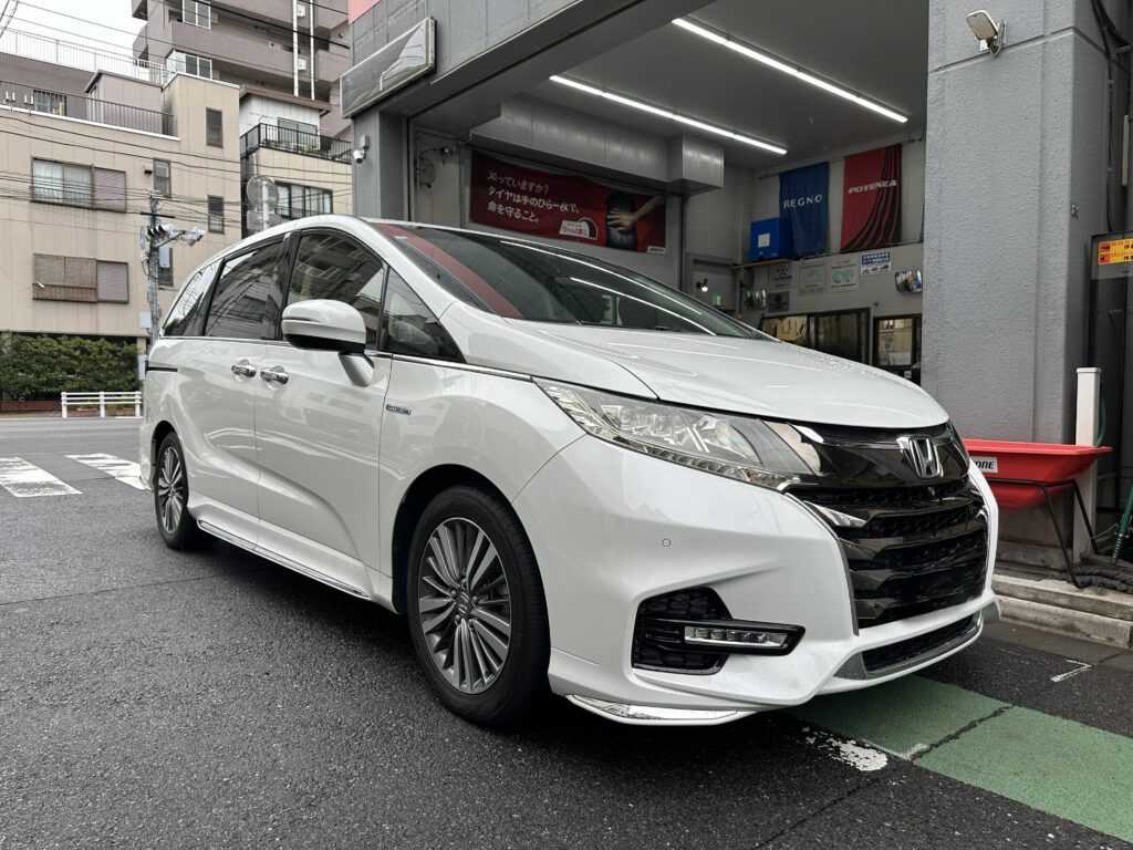 【オデッセイ（RC4）×アライメント調整】足回り交換後の仕上げでハンドルセンターのズレも調整！墨田区のアライメント調整はお任せください！