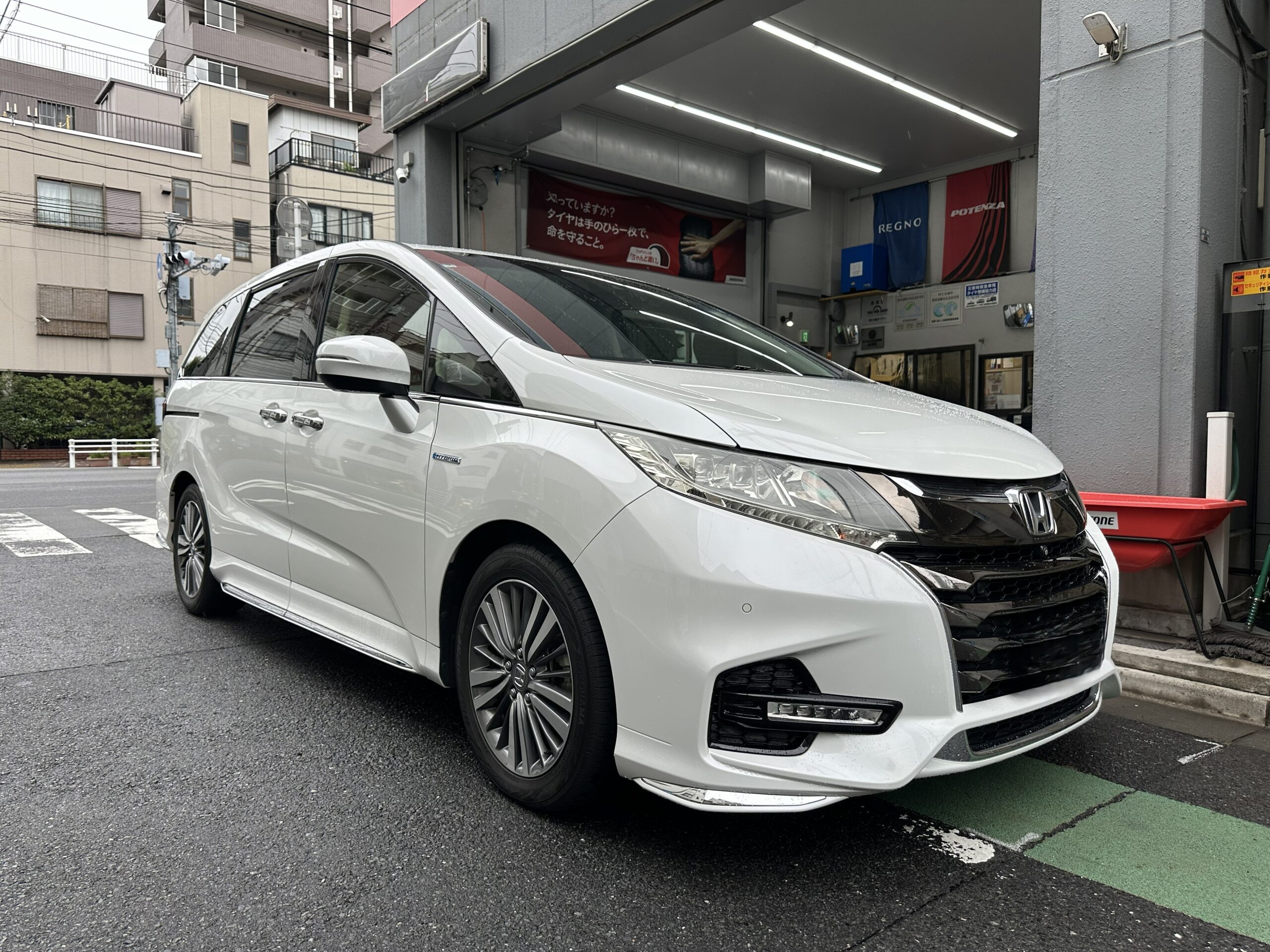 【オデッセイ（RC4）×アライメント調整】足回り交換後の仕上げでハンドルセンターのズレも調整！墨田区のアライメント調整はお任せください！