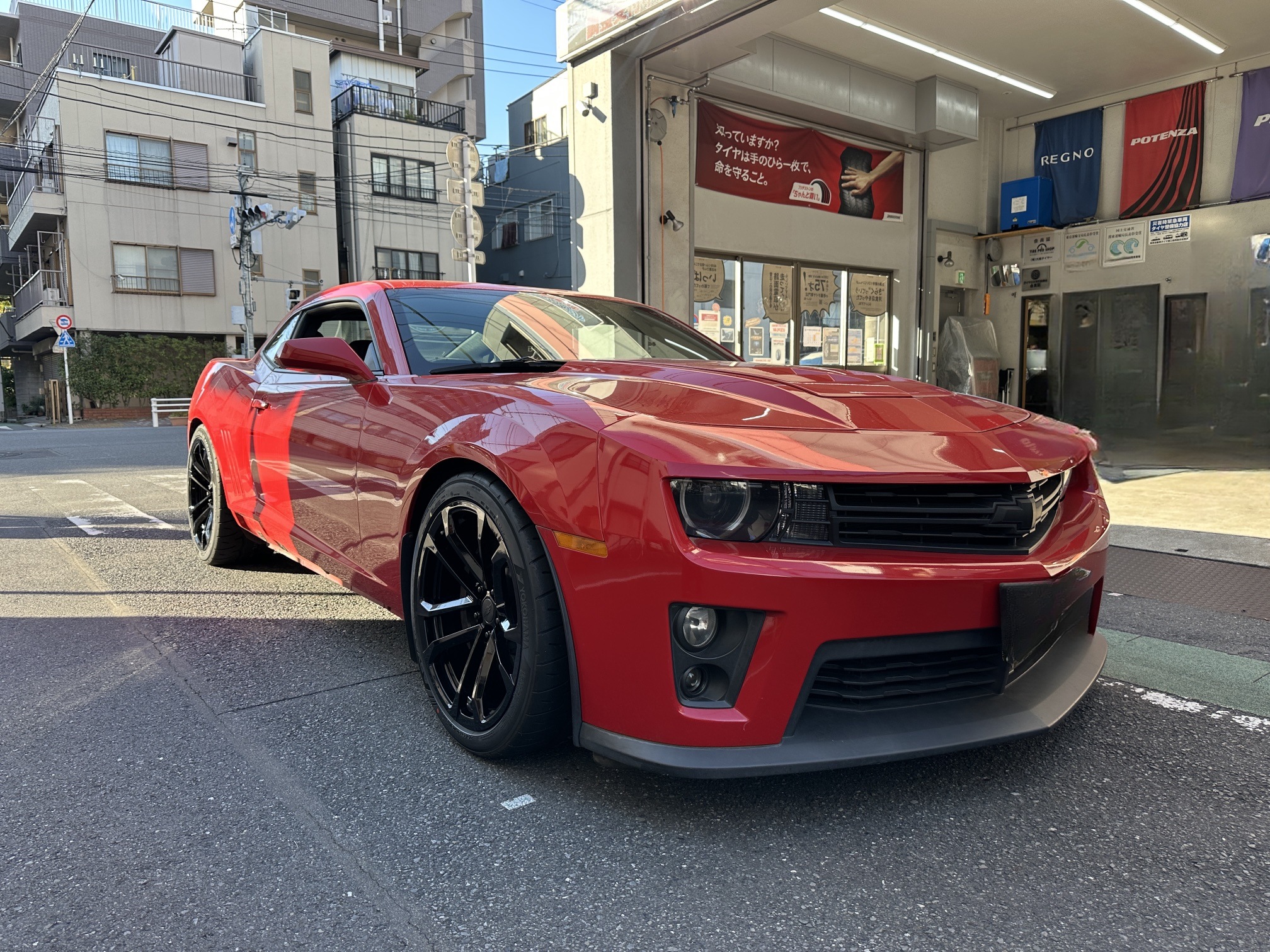 【シボレーカマロ×タイヤ交換】11月の走行会に向けてYOKOHAMA「ADVAN NEOVA AD09」を装着！
